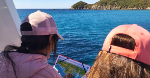 Enfants en sortie en mer pédagogique